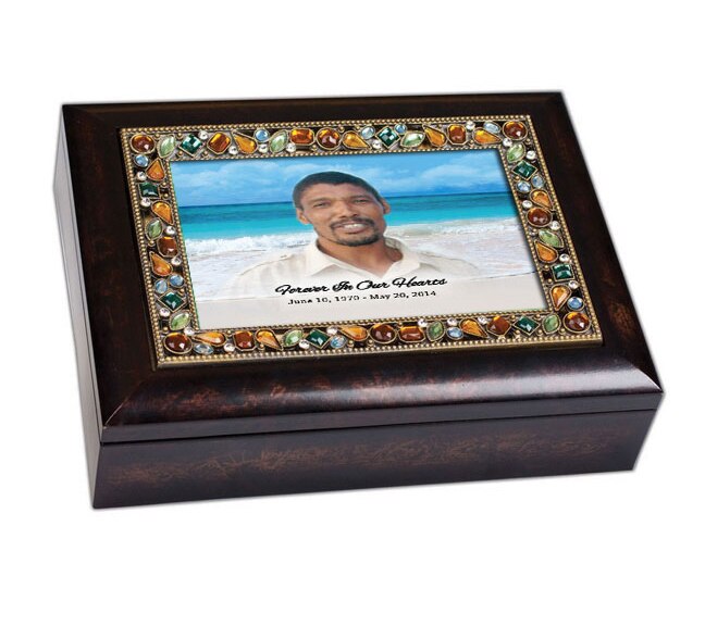 Carribean Jewel Music Memorial Keepsake Box.