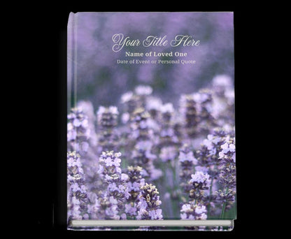Lilac Perfect Bind Memorial Funeral Guest Book.