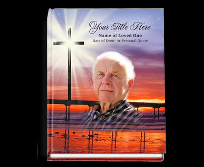 Glorify Perfect Bind Memorial Funeral Guest Book.