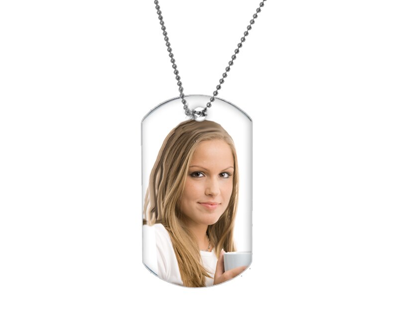 Personalized In Loving Memory Dog Tag Pendant.
