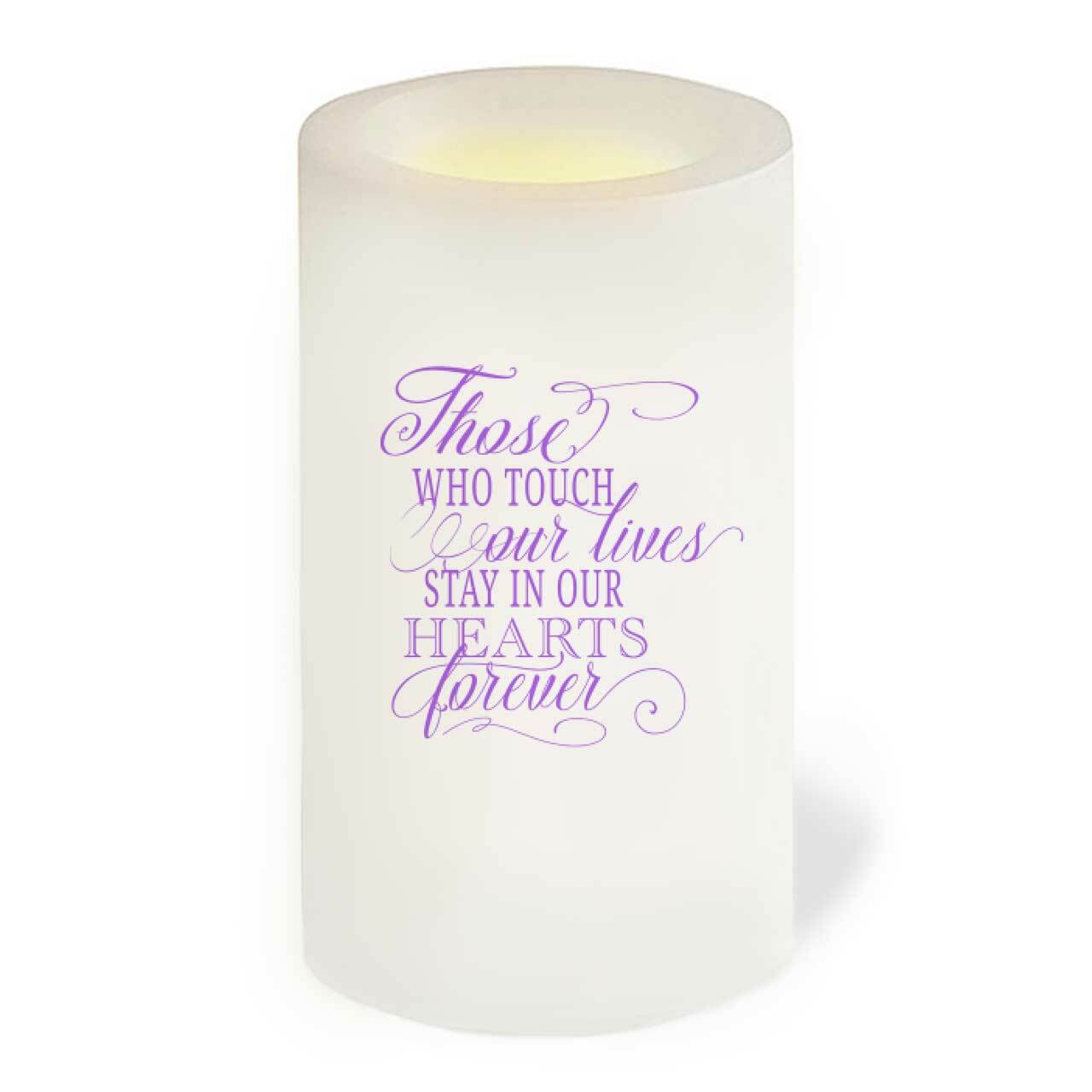 For Her LED Flameless Personalized Memorial Candle.