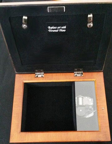 Amethyst Wooden Music Memorial Keepsake Box.