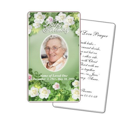 Garden Prayer Card Template.