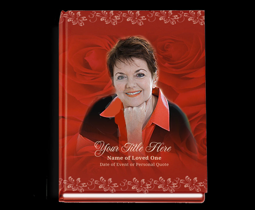 Passion Perfect Bind Memorial Funeral Guest Book.