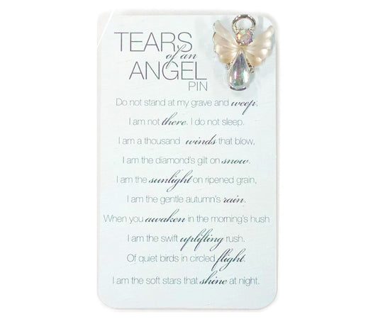 Tears of an Angel In Loving Memory Lapel Pin.