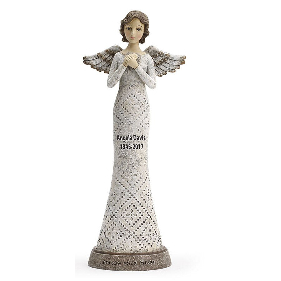 Follow Your Heart In Loving Memory Angel Figurine.