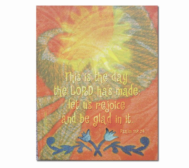 This Is The Day Inspirational Canvas Art.