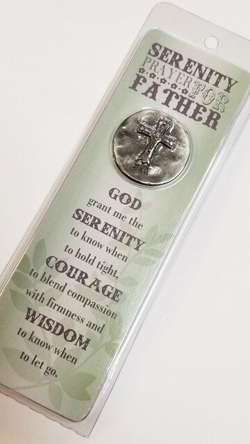 A Father's Serenity Prayer Token and Bookmark.