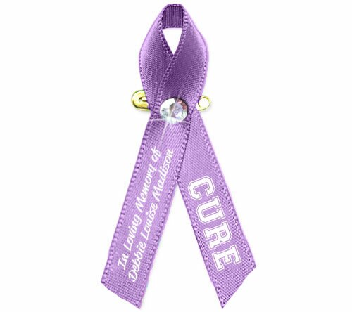 All Cancers Personalized Awareness Ribbon (Lavender) - Pack of 10.