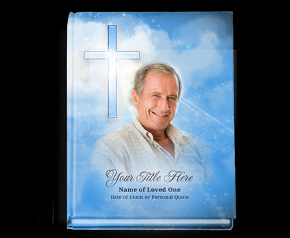 Heaven Perfect Bind Memorial Funeral Guest Book.