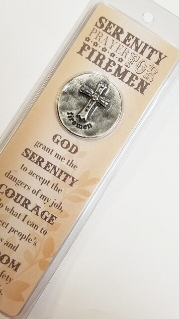A Fireman's Serenity Prayer Token and Bookmark.