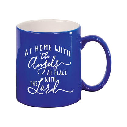 At Home With The Angels Ceramic Mug.