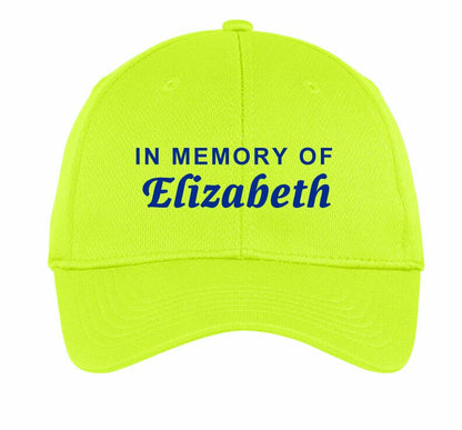 Personalized In Memory Of Baseball Cap.