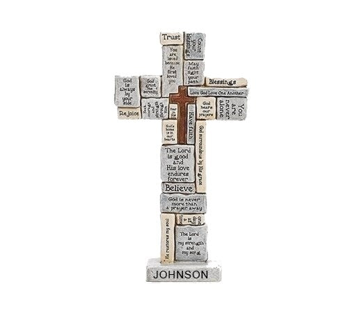 Personalized Words and Sayings Comfort Desk Cross.