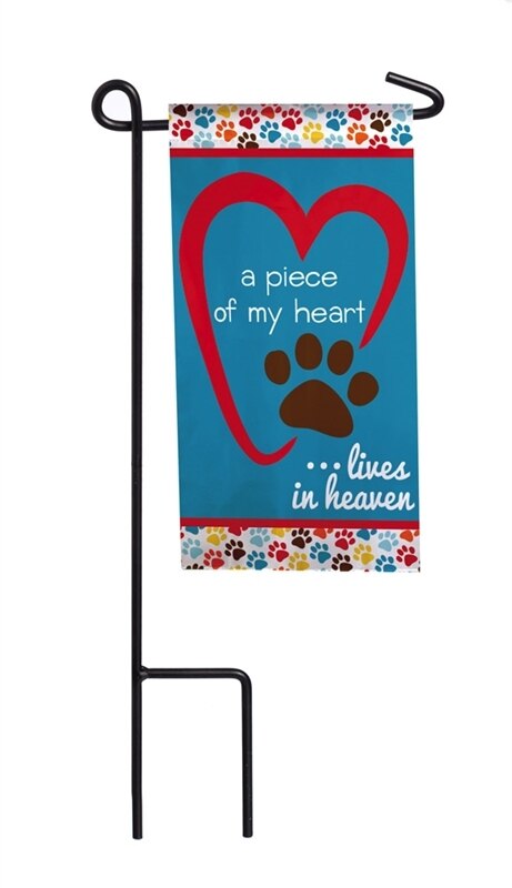 Piece of My Heart Mini Memorial Flag With Stand.