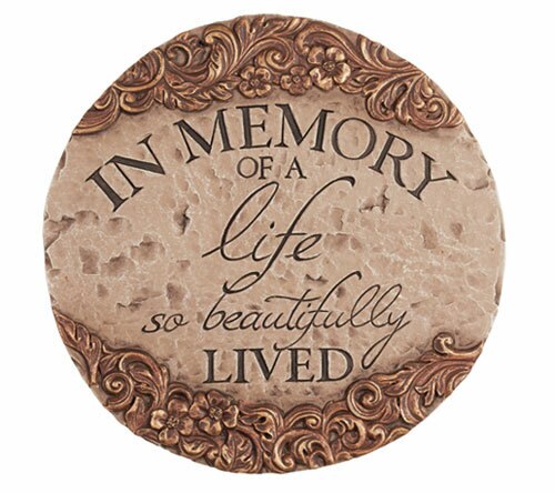 Personalized A Life Memorial Garden Stepping Stone.