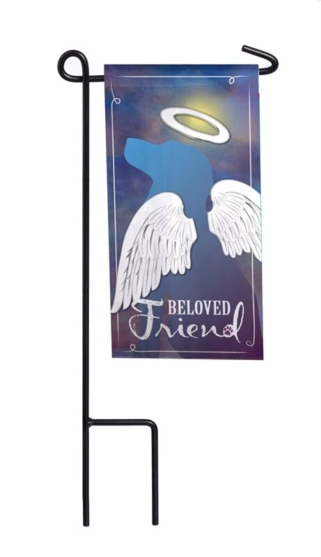 Beloved Friend Mini Memorial Flag With Stand.