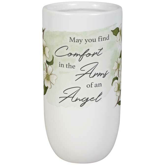 Arms of An Angel Ceramic Memorial Vase.