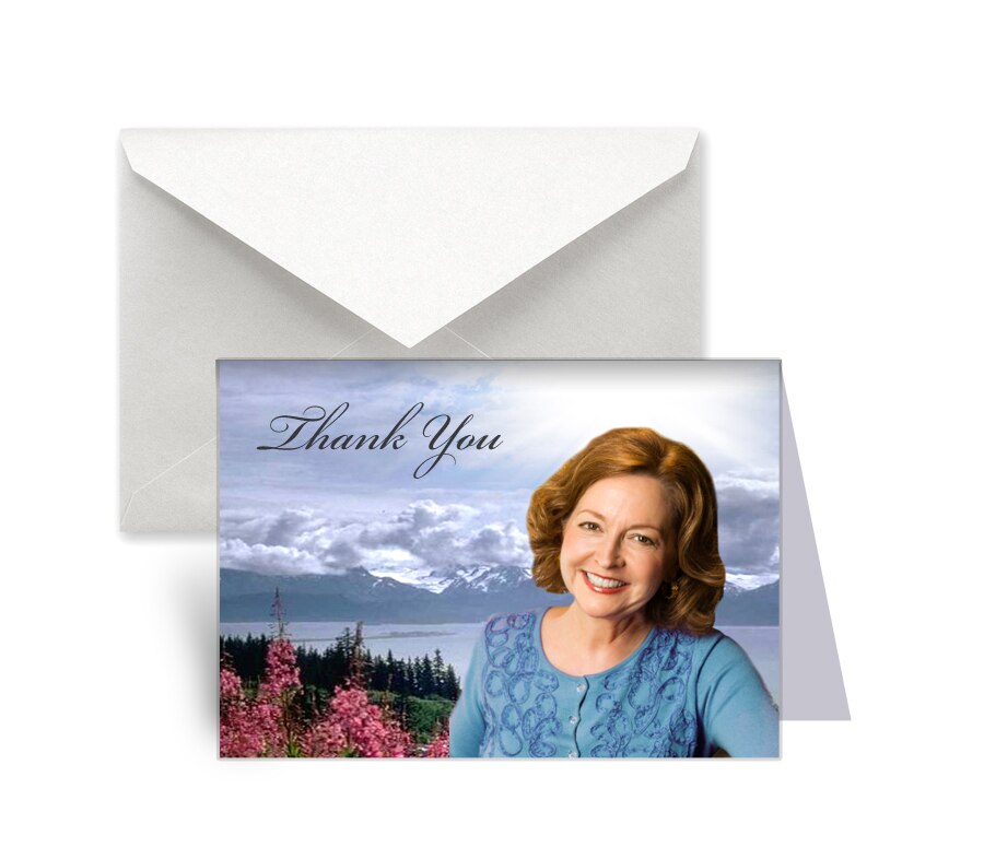 Seasons Funeral Thank You Card Design & Print (Pack of 50).