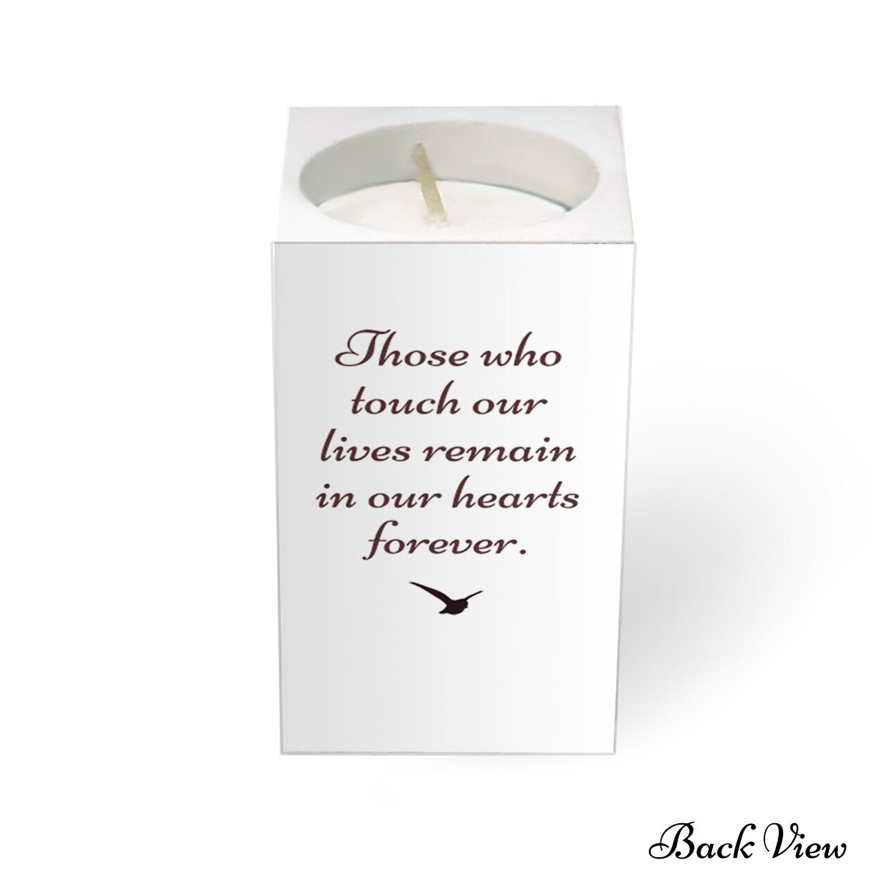 Horizon Personalized Mini Memorial Tea Light Candle Holder.