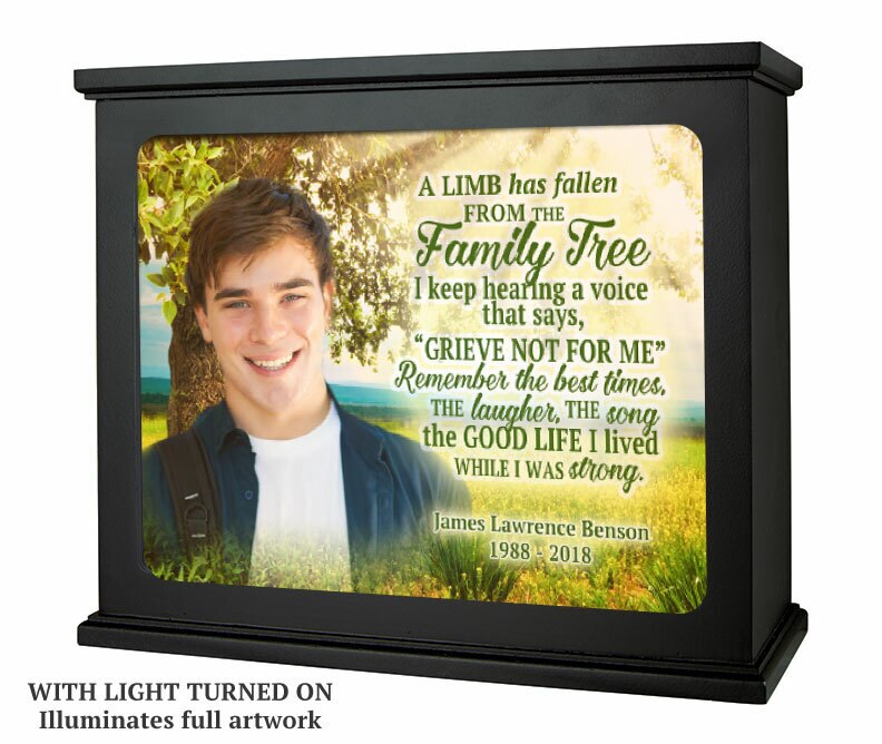 Family Tree Photo Light Box Memorial.
