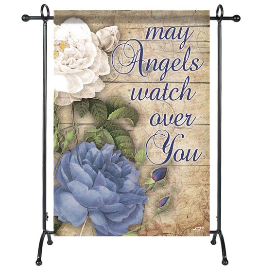 Angels Watch Over You Garden or Cemetery Flag.