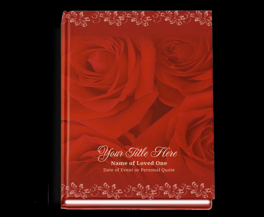 Passion Perfect Bind Memorial Funeral Guest Book.