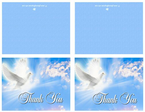 Peace Thank You Card Template.