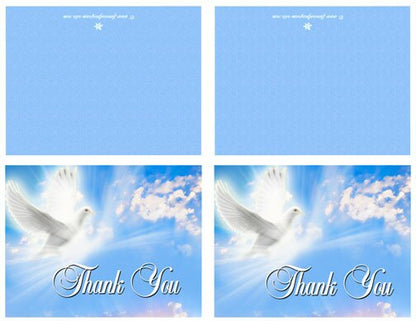 Peace Thank You Card Template.