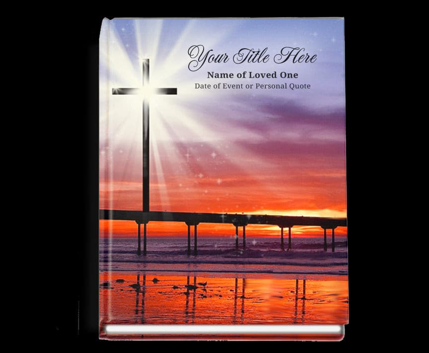 Glorify Perfect Bind Memorial Funeral Guest Book.
