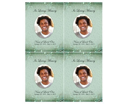 Kwanzaa Small Memorial Card Template.