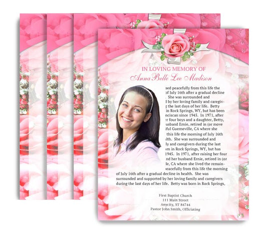 Precious Funeral Flyer Design & Print (Pack of 50).