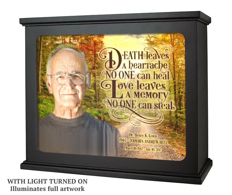 Life Journey Photo Light Box Memorial.