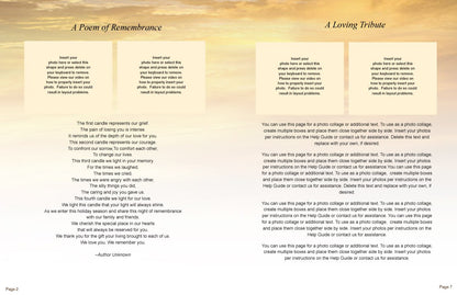 Island Funeral Booklet Template.