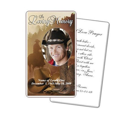 Ranch Prayer Card Template.