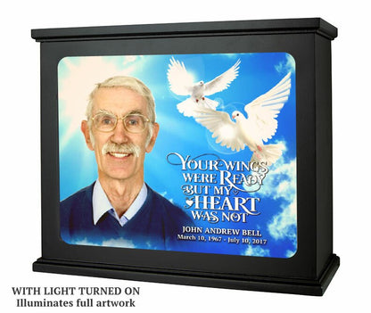 Your Wings Photo Light Box Memorial.