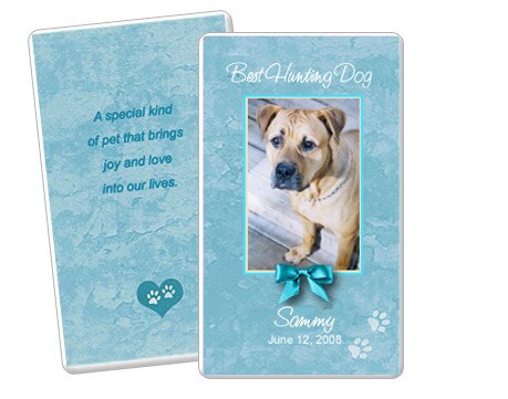 Teal Pet Memorial Cards Design & Print (Pack of 50).