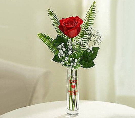 In Loving Memory Glass Bud Vase - The Funeral Program Site