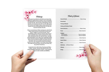 Pansy Online Funeral Program Template