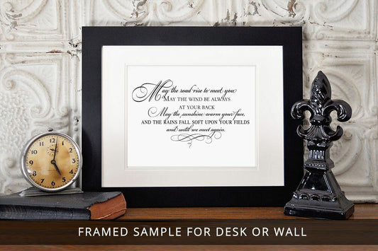 Irish Blessing Funeral Quote Word Art - The Funeral Program Site