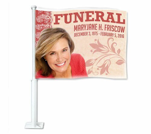 Jasper Funeral Car Flag and Pole - The Funeral Program Site