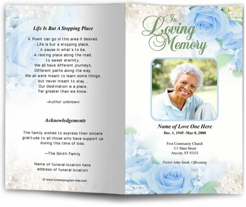 Joyful Funeral Program Template - The Funeral Program Site joyful-funeral-program-template-the-funeral-program-site