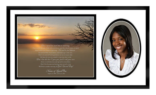 Kenya Memorial Frame Plaque Keepsake - The Funeral Program Site