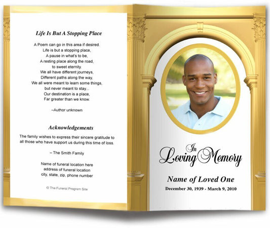 Kingdom Funeral Program Template - The Funeral Program Site