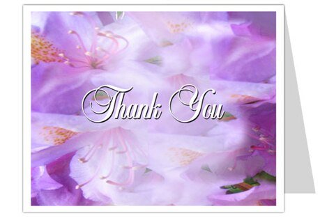 Lavender Thank You Card Template - The Funeral Program Site