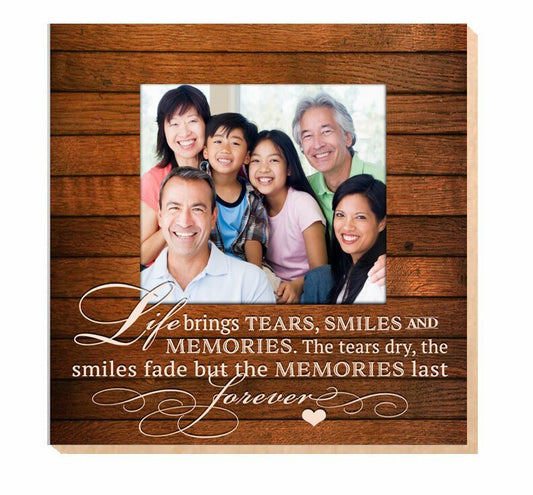 Life Brings Memorial Photo Printed On Wood - The Funeral Program Site