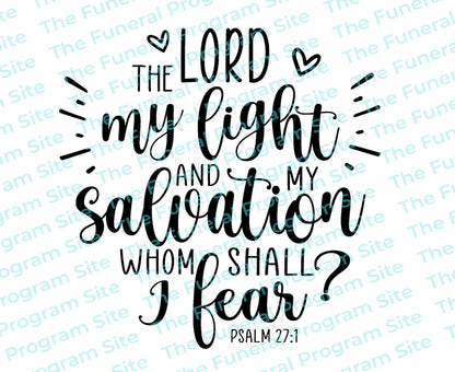 Light Salvation Bible Verse Word Art.