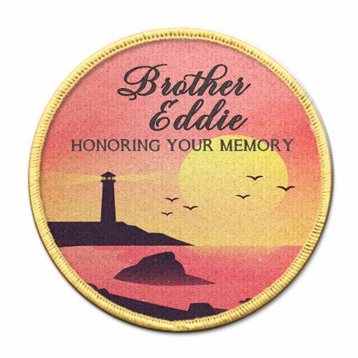 Lighthouse Sunset In Memory Of Patch - The Funeral Program Site