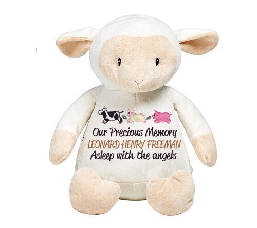 Lil Lamb Memorial Stuffed Animal - Urn - The Funeral Program Site