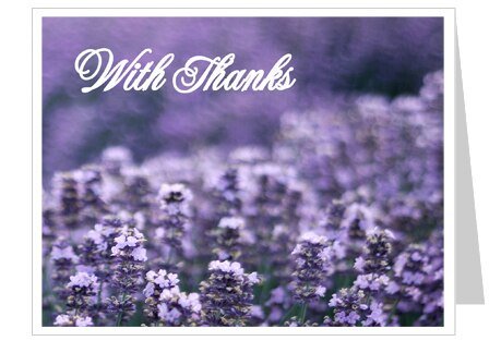 Lilac Thank You Card Template - The Funeral Program Site